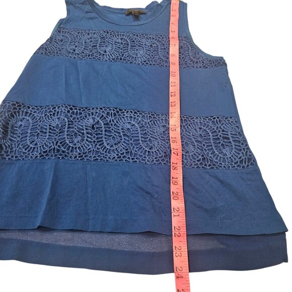 J Crew Sleeveless Top with Lace Panels Small - Picture 4 of 5